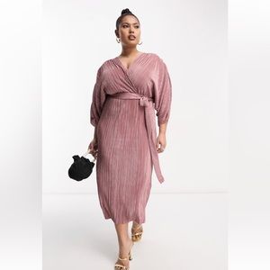 ASOS design curve wrap midi dress